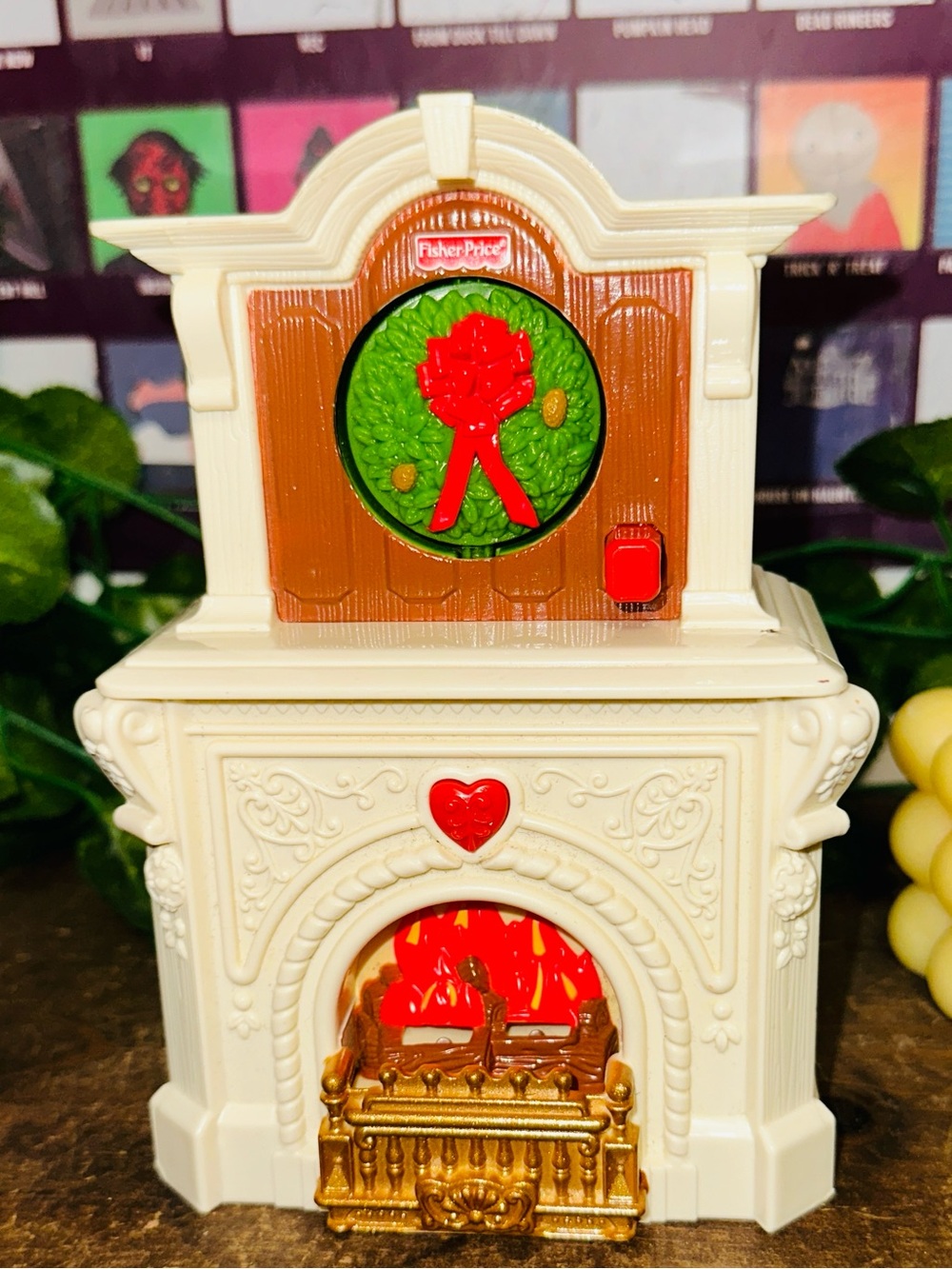 Fisher Price Loving Family Holiday Fireplace Toy Doll Furniture